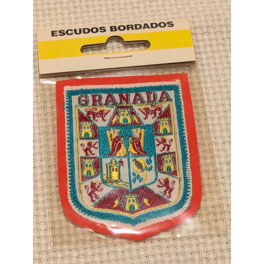 Granada Embroidered Badge Crest Spain Souvenir Patch Sew On Red Border
